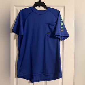 Ariat Rebar Men's Blue Performance Shirt